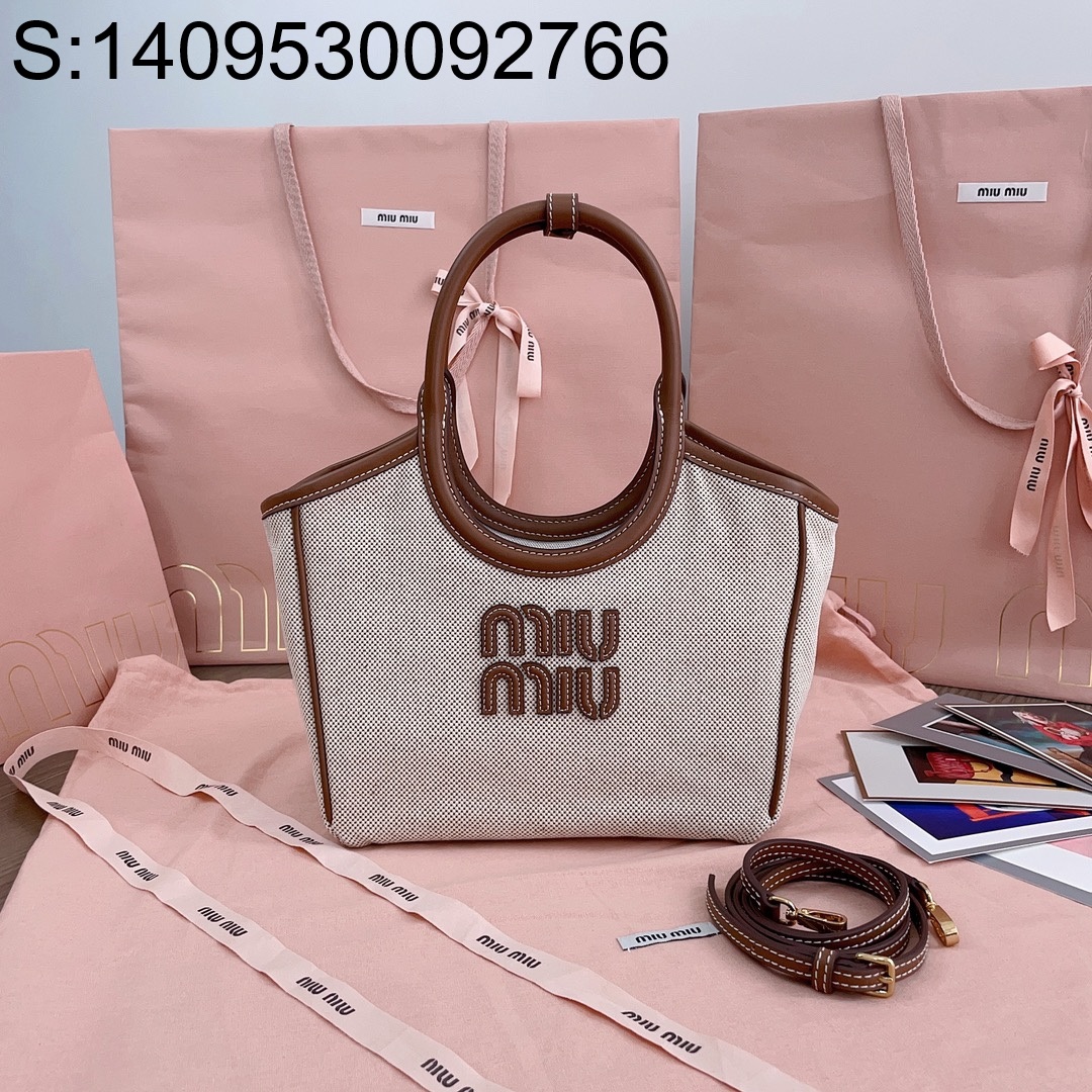 [JHL] 미우미우 아이비 캔버스 백 5BG288 22*14*11cm 