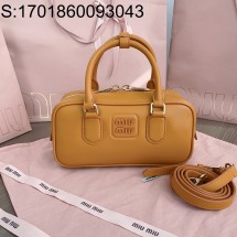 [JHL] 미우미우 아르카디 가죽 백 5BB142 22*10.5*7.5cm 황토색 