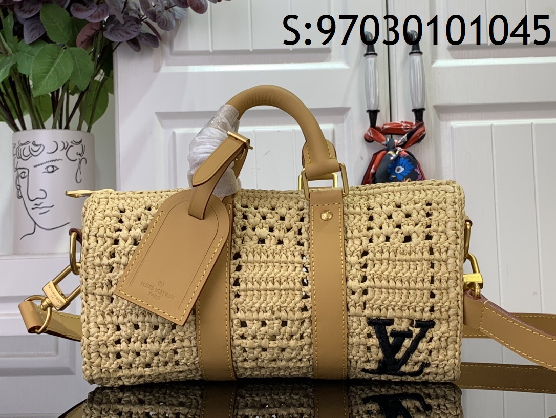 [88factory] 루이비통 키폴 반둘리에 25 내츄럴 베이지 라피아 M25010 15*11*25cm 
