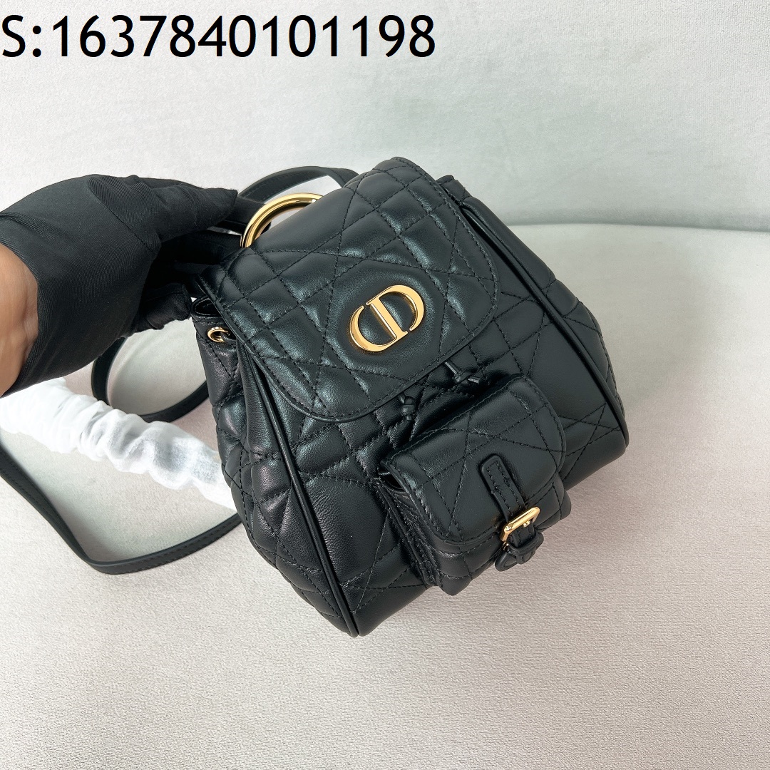 [JHL] 디올 카로 스몰 백팩 매크로까나쥬 블랙 M6302 19.5*18.5*8.5cm 