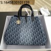 [JHL] 디올 라지 뚜주흐 백 블루 데님 디올 오블리크 자카드 M2820 37*27*19cm 