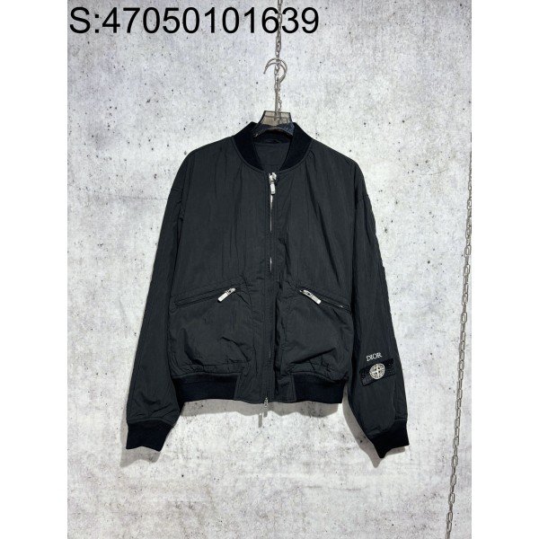 [사슬공장] 디올 스톤아일렌드 24FW 소매 로고 자켓 블랙 Dior