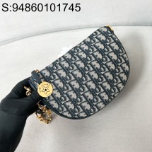 [JHL] 디올 디올스타 칼리스토 백 오블리크 자카드 블루 S3206 20*14*4cm 