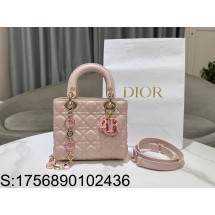 [JHL] 디올 스몰 레이디백 핑크 모노그램 M0531 라이트 핑크 20*17*8cm