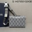 [JHL] 디올 랑고 22 백 CD 다이아몬드 캔버스 22*15*6cm 그레이