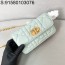 [JHL] 디올 미스 카로 파우치 체인 매크로까나쥬 램스킨 연그린 20*11.5*3.5cm  