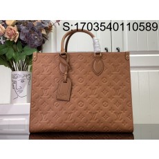 [88factory] 루이비통 엠보 모노그램 온더고 M46128 M45595 35*27*14cm 꼬냑 미디엄