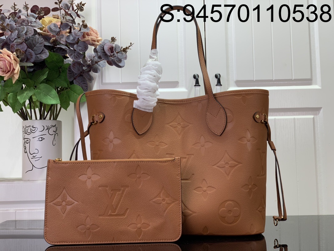 [88factory] 루이비통 네버풀 MM 모노그램 앙프렝뜨 M45686 32*29*17cm 꼬냑 