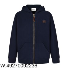 [잔디집2] 미우미우 24FW 브라운 모노그램 후드집업 네이비