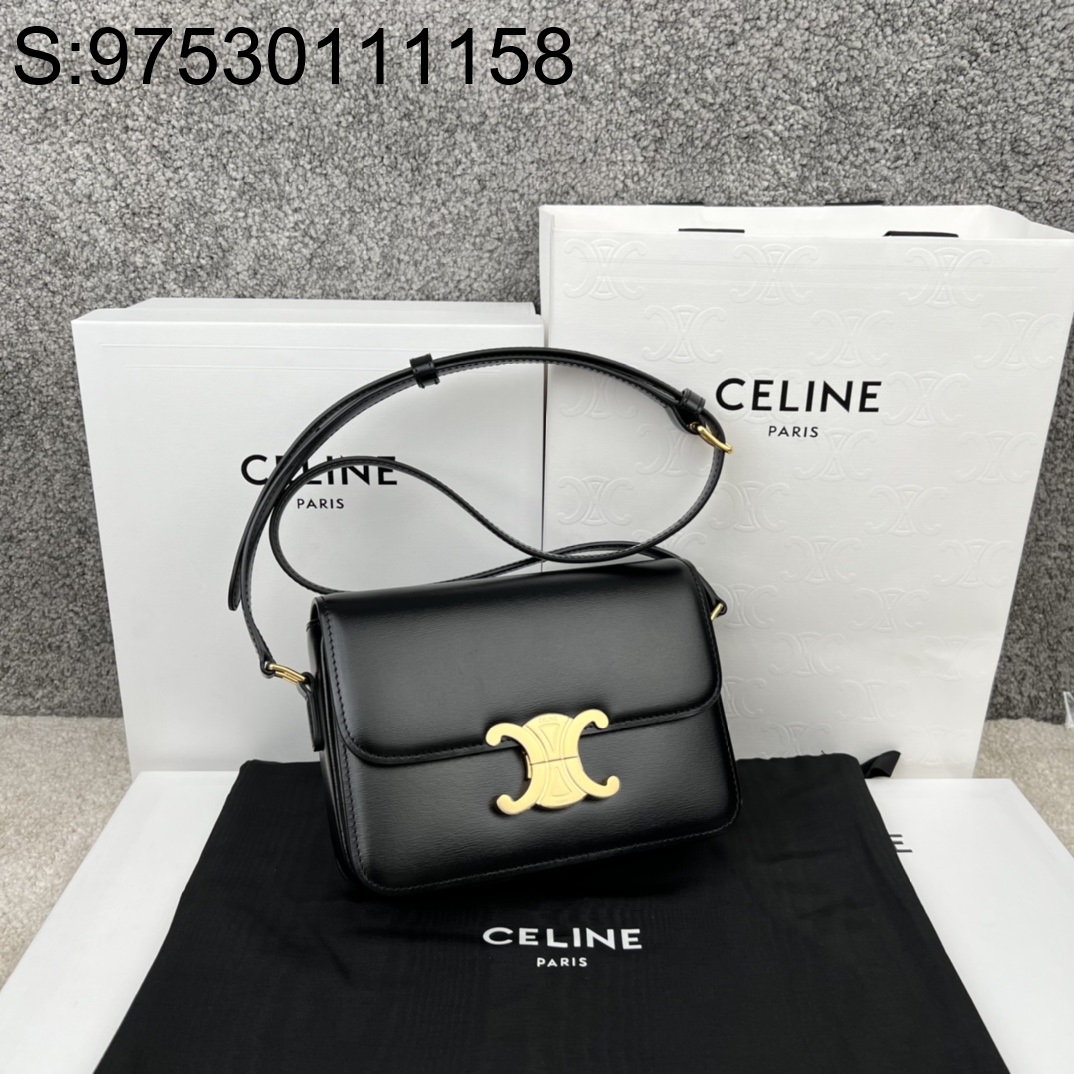 JXG 셀린느 틴 트리옹프 백 스몰 18.5*14*6cm 188423 블랙  