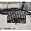 [JHL] 디올 새들 벨트 파우치 블루 디올 오블리크 자카드 S5619 17*10*3.5cm
