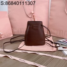[JHL] 미우미우  나파 가죽 미니 백 5NF460 17*14*6cm 초콜릿 