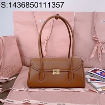 [JHL] 미우미우 레더 숄더백 5BD265 28*15*11cm 꼬냑 