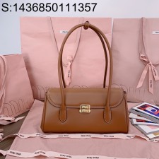 [JHL] 미우미우 레더 숄더백 5BD265 28*15*11cm 꼬냑 