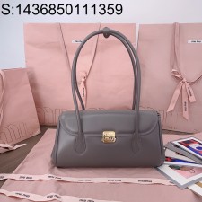 [JHL] 미우미우 레더 숄더백 5BD265 28*15*11cm 그레이 