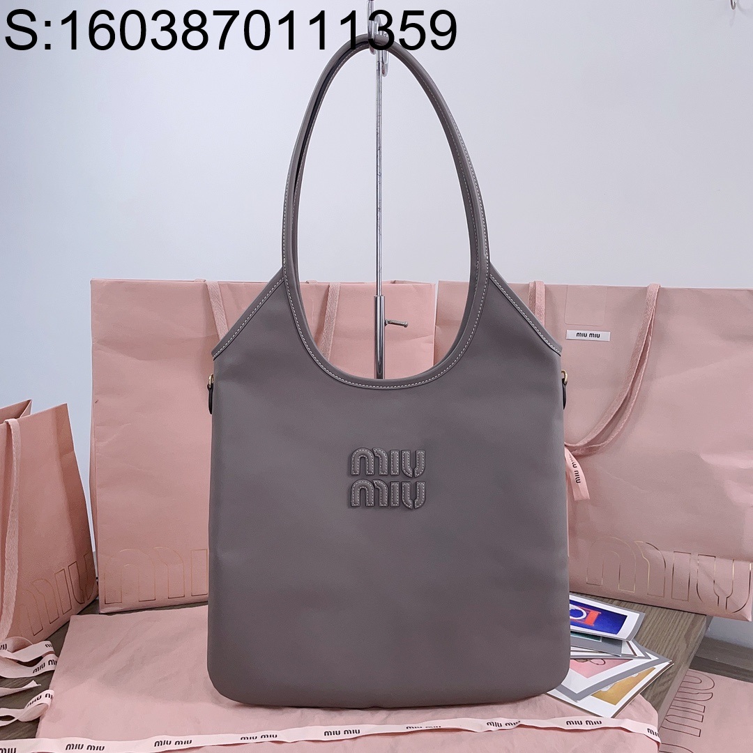 [JHL] 미우미우 아이비 가죽 백 35*40cm 5BG231 그레이 