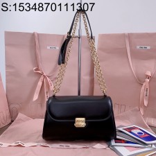 [JHL] 미우미우 레더 숄더백 24*13.5*9cm 5BD266 블랙 