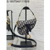 [JHL] 디올 스몰 스트랩 새들백 블루 디올 오블리크 자카드 17*5*15cm 