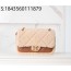 [JD] 샤넬 플랩백 시어링 램스킨 골드 메탈 베이지 브라운 24K CF 라지 16*23.5*7.5cm
