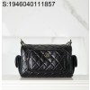[JD] 샤넬 라지 카메라 케이스 샤이니 크럼플드 램스킨 골드 메탈 블랙 24K 18*24*17cm 