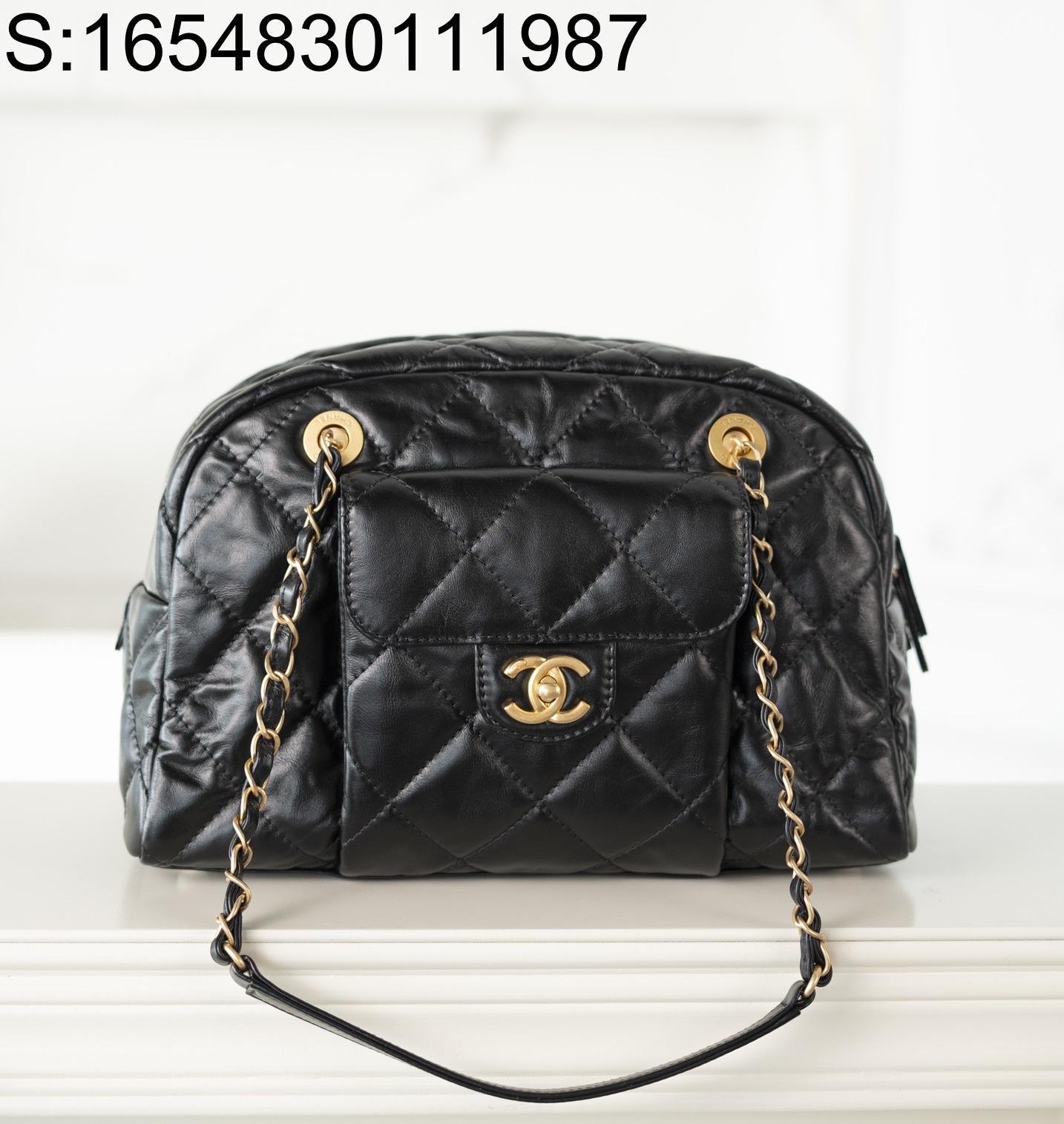 [JD] 샤넬 24A 금장 볼링백 21*33*14.5cm 블랙 