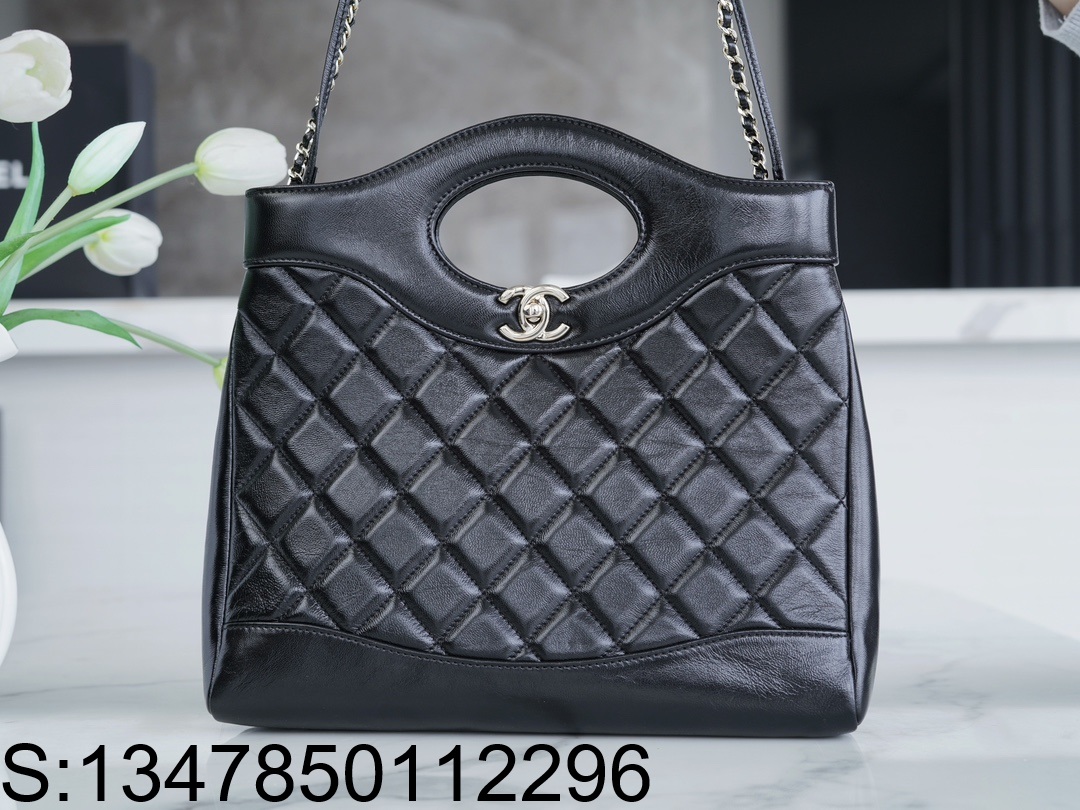 [JD] 샤넬 31 스몰 쇼핑백 골드 메탈 24S 블랙 30*29*9cm 