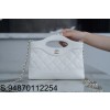 [JD] 샤넬 31 미니 쇼핑백 골드 메탈 24S 화이트 20.5*17.5*4cm 