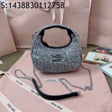 [JHL] 미우미우 큐빅 호보 미니백 5BP078 블랙 17*10*6cm 