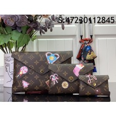 [88factory] 루이비통 비비엔 LV Xmas 키리가미 포쉐트 모노그램 캔디 레드 M12203 11.5*0.5*15.5cm 