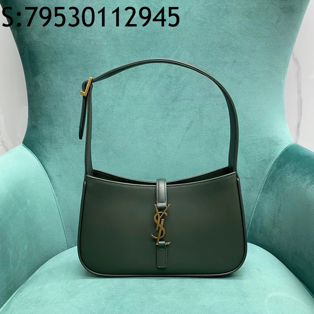 Pomegrante 생로랑 페이턴트 가죽 소재의 LE 5 A 7 호보백 657228 24.5*6*15cm 그린