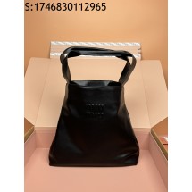 [JHL] 미우미우 레더 호보백 5BC119 38.5*39*11cm 블랙 
