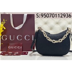 [JHL] 구찌 GG 엠블럼 스몰 숄더백 블랙 레더 815409 25.5*20*5cm 