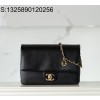 [JD] 샤넬 24K 캐비어 금장 배이직 플랩백 미디엄 13*22*7cm 블랙 CHANEL