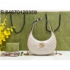 [JHL] 구찌 GG 마몽 하프 문 쉐이프 미니백 699514 21.5*11*5cm 화이트 