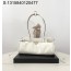 black frame 공장 프라다 보니 미디엄 가죽 핸드백 1BA426 32*15.5*12cm 화이트 
