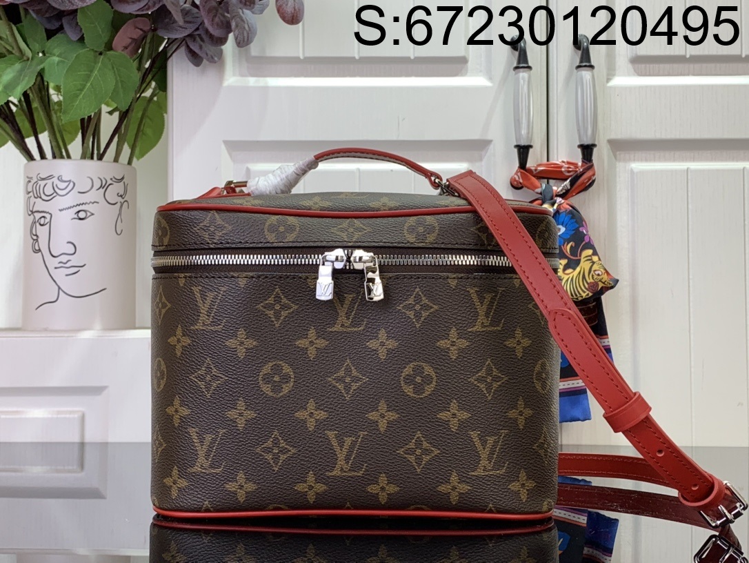 [88factory] 루이비통 니스 BB 레드 M12671 18*14.5*24cm 