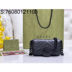 [JHL] 구찌 GG 마몽 벨트 백 699757 16.5*10*4.5cm 쏘 블랙 