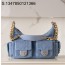 [JD] 샤넬 스몰 호보백 워시드 데님 골드 메탈 25C 블루 22*31*15cm