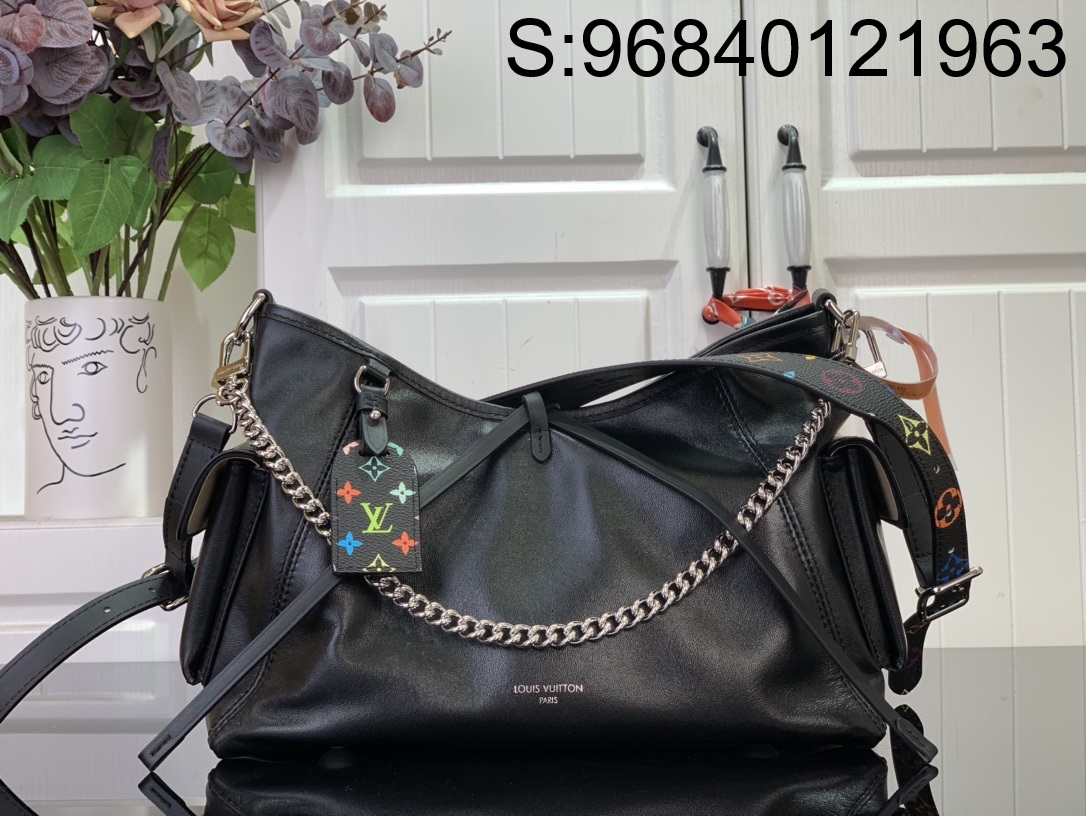 [88factory] 루이비통 x 무라카미 타카시 캐리올 바이브 스몰 블랙 M13105 33.5*23*15cm