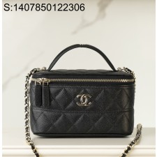 [JD] 샤넬 클래식 체인 베니티백 골드 메탈 25C 블랙 17*9.5*8cm 