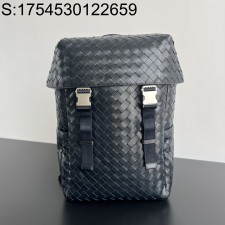 징 팩토리 보테가베네타 인트레치아토 플랩 백팩 766580 38*26*15cm 네이비 