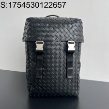 징 팩토리 보테가베네타 인트레치아토 플랩 백팩 766580 38*26*15cm 블랙 