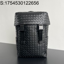 징 팩토리 보테가베네타 인트레치아토 플랩 백팩 766580 38*26*15cm 블랙 