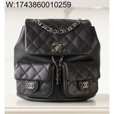 [JD] 샤넬 백팩 그레인드 샤이니 카프스킨 골드 메탈 미디엄 23P 20.5*20*11.5cm 