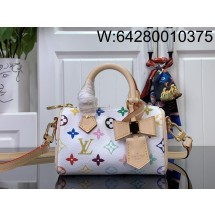[88factory] 루이비통 X 무라카미 타카시 나노 스피디 멀티컬러 블랑 16*11*9cm M13391 