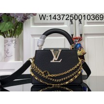 [88factory] 루이비통 카퓌신 미니 21*13.6*8cm M12345 블랙 