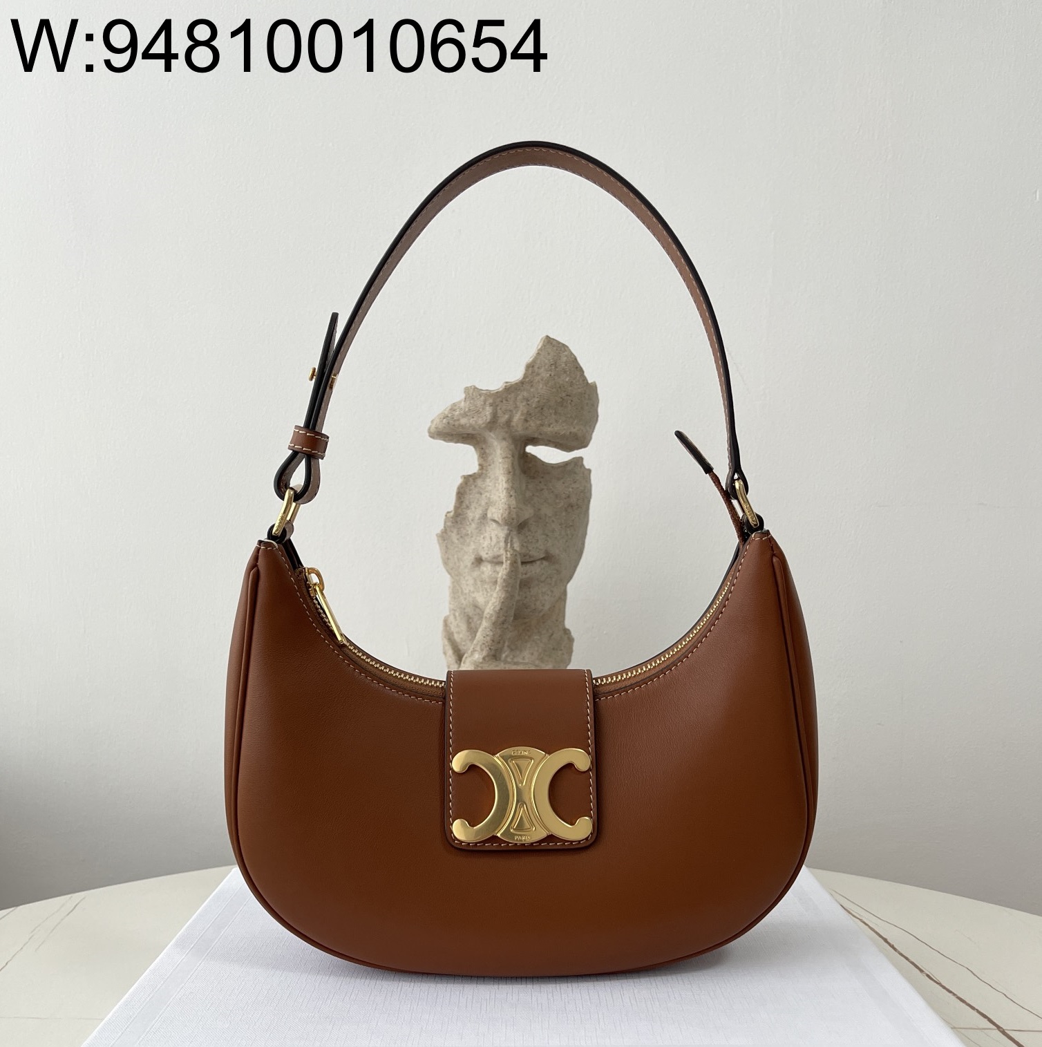 black frame 공장 셀린느 아바 트리옹프 백 브라운 23*13.5*6cm 114493 