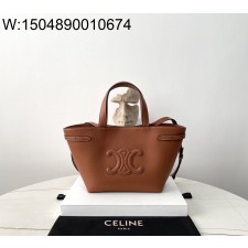 black frame 공장 셀린느 미니 카바스 아나이스 퀴르 트리옹프 그레인드 카프스킨 탄 20.5*19*9cm 118613 