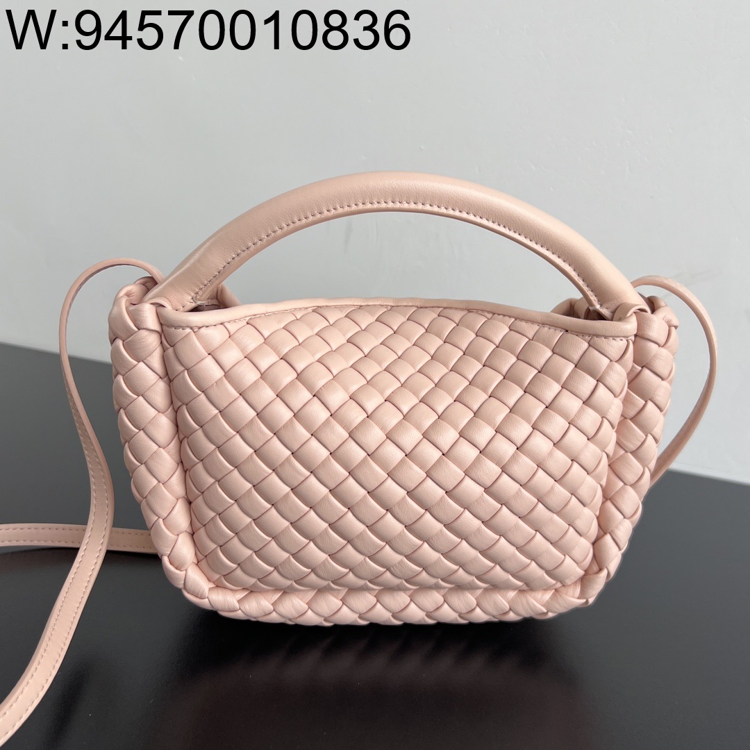 징 팩토리 보테가베네타 스몰 코블 탑 핸들 백 805739 23*11*8cm 연핑크
