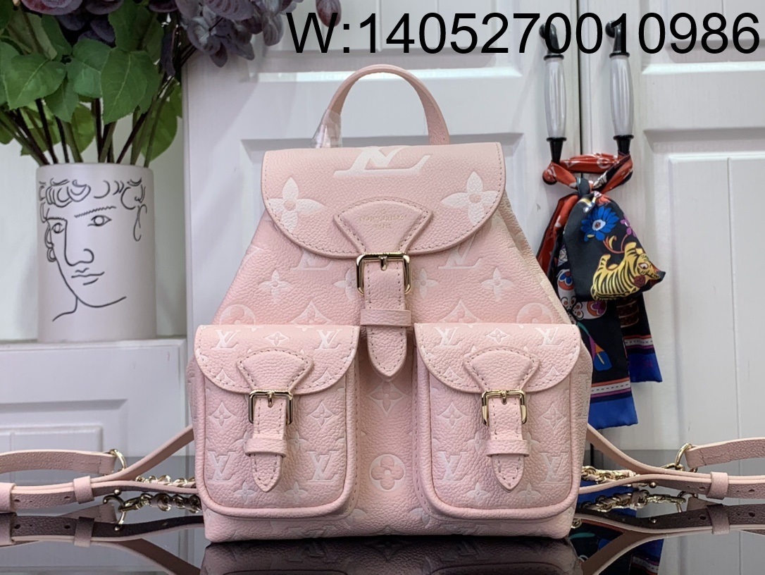 [88factory] 루이비통 백업 핑크 쿼츠 베이지 22*14*20cm M12987 